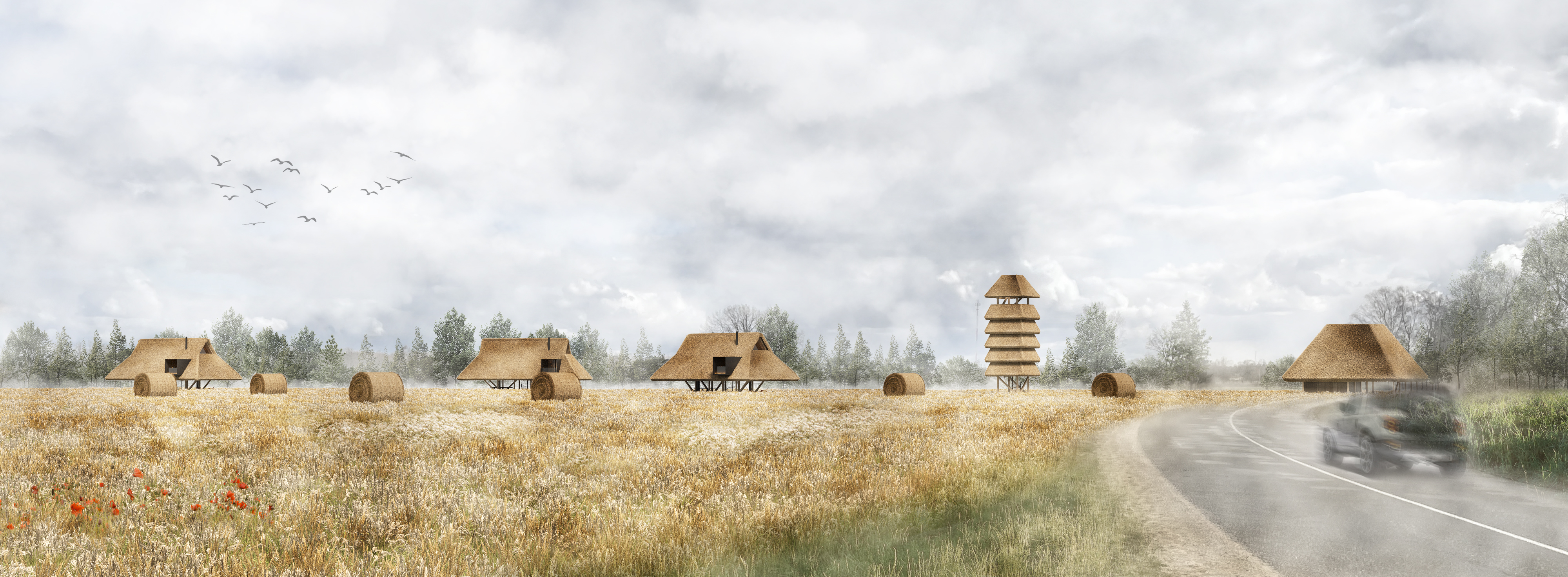 <p>Under A&nbsp;Haystack</p>